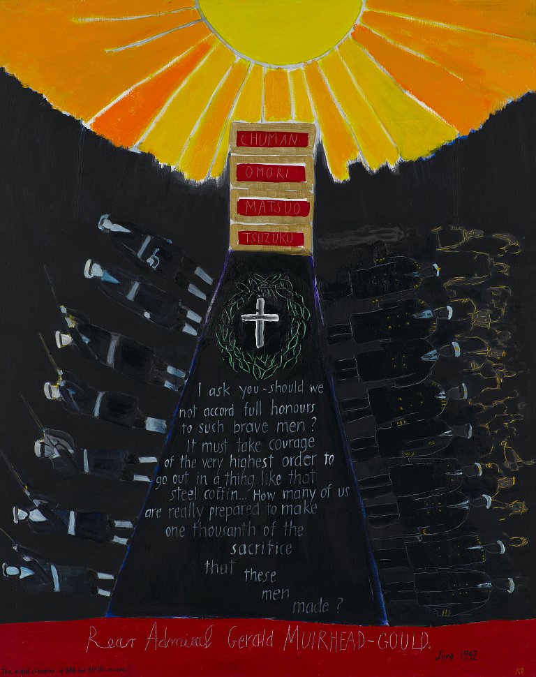 <p><em><strong>The funeral</strong></em>, 2011, oil and acrylic on canvas</p>